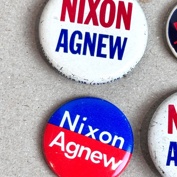 Vintage Politcal Finback Buttons Nixon Agnew - Picture 3 of 7